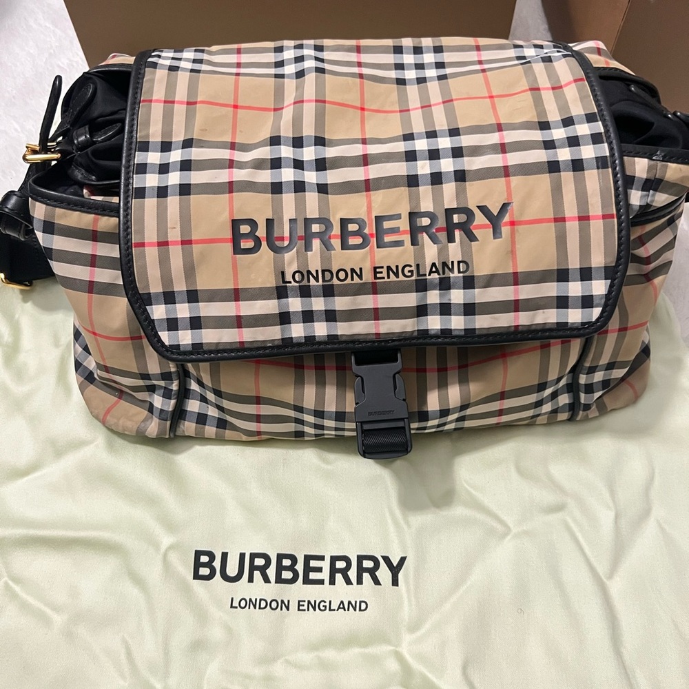 Burberry diaper bag